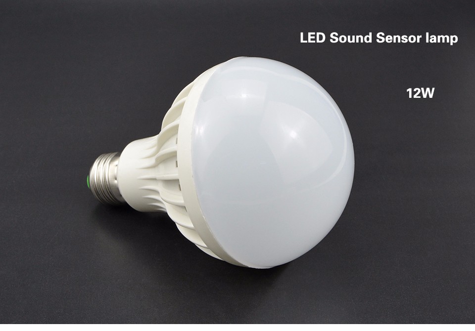 NEW Night light E27 220V Sensor LED Lamp Bulb PIR Infrared Motion Sound Light Sensor Control auto Body Detection SMD 5730