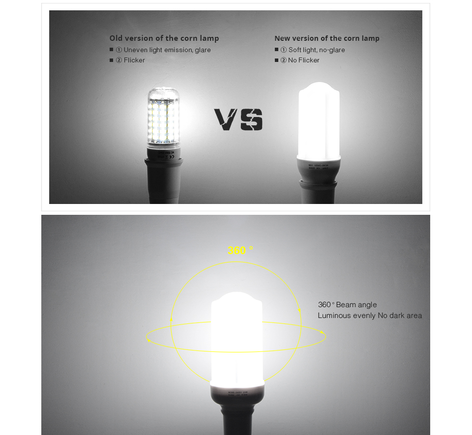 LED light 85 265V 110V 220V E27 E14 B22 2835 SMD LED bulb 5W 10W 15W 20W 30W LED lamp Energy saving corn Lampada desk reading