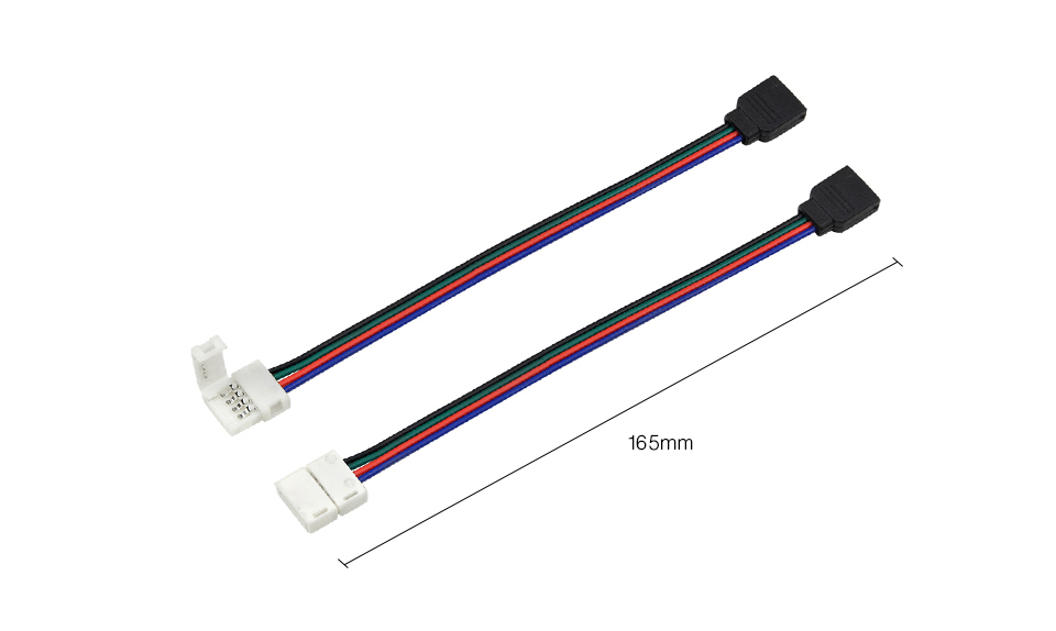 5Pcs 2Pin 4pin 10mm RGB Single Color Free Welding accessories solderless PCB to PCB cable Adapter For 5050 LED Strip light
