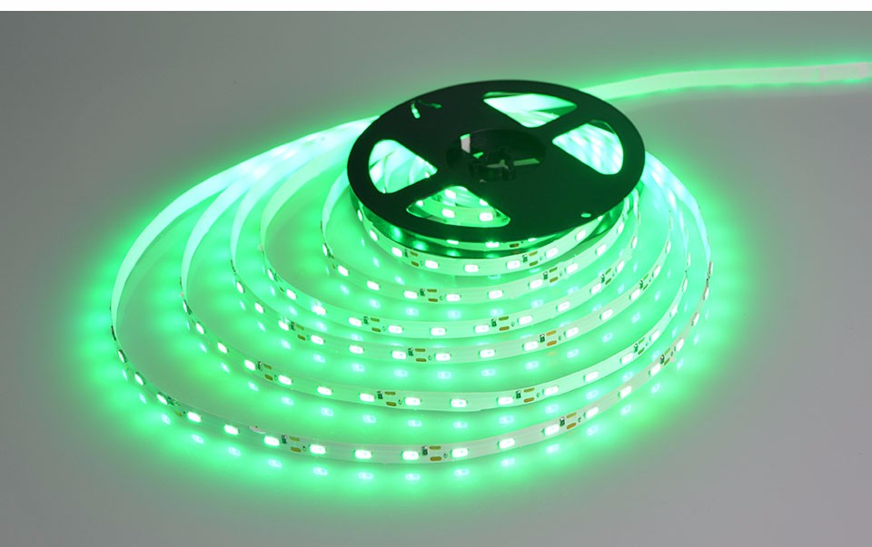 DC12V 5m 5630 SMD LED Strip light IP20 no waterproof Indoor Decorative lamp Flexible tape Lighting with 3A Power Supply adapter