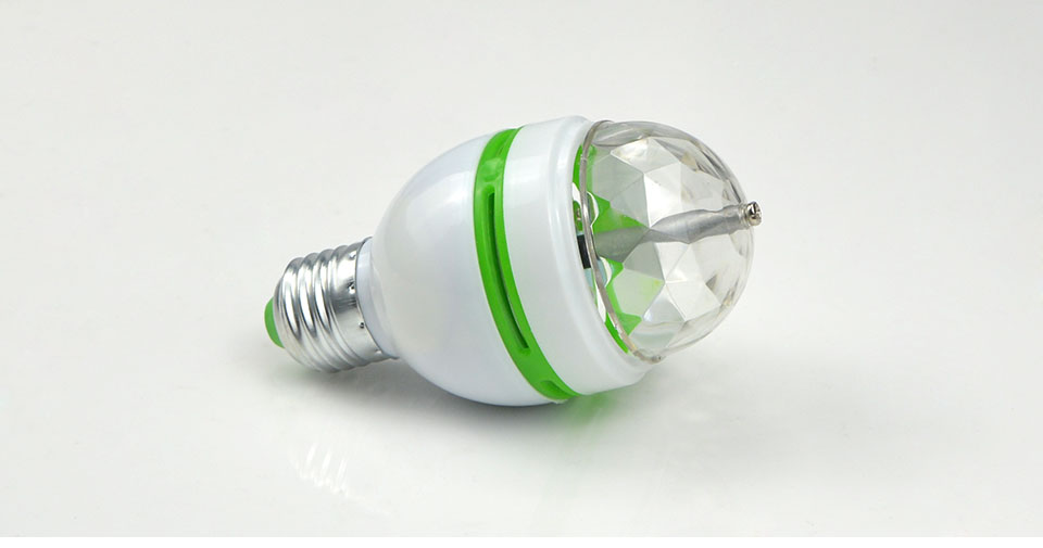 E27 RGB LED Night light 110V 220V 85 265V EU Plug E27 3W LED Stage light Christmas Projector LED Bulb holiday amosphere Lamp