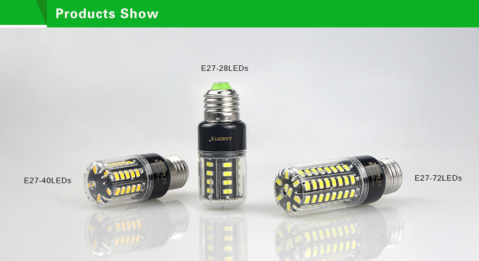 85 265V 220V 110V SMD 5736 Lampada Real Watt 3W 5W 7W 9W 12W 15W E27 E14 LED Corn Bulb LED lamp spot light brighter than 5730