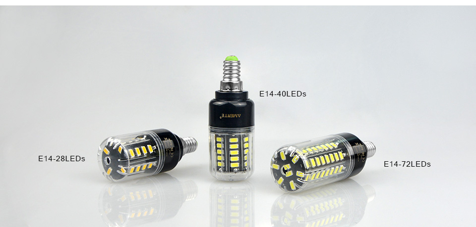 85 265V 220V 110V SMD 5736 Lampada Real Watt 3W 5W 7W 9W 12W 15W E27 E14 LED Corn Bulb LED lamp spot light brighter than 5730