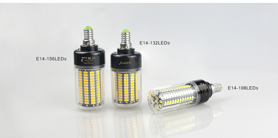 85 265V 220V 110V SMD 5736 Lampada Real Watt 3W 5W 7W 9W 12W 15W E27 E14 LED Corn Bulb LED lamp spot light brighter than 5730