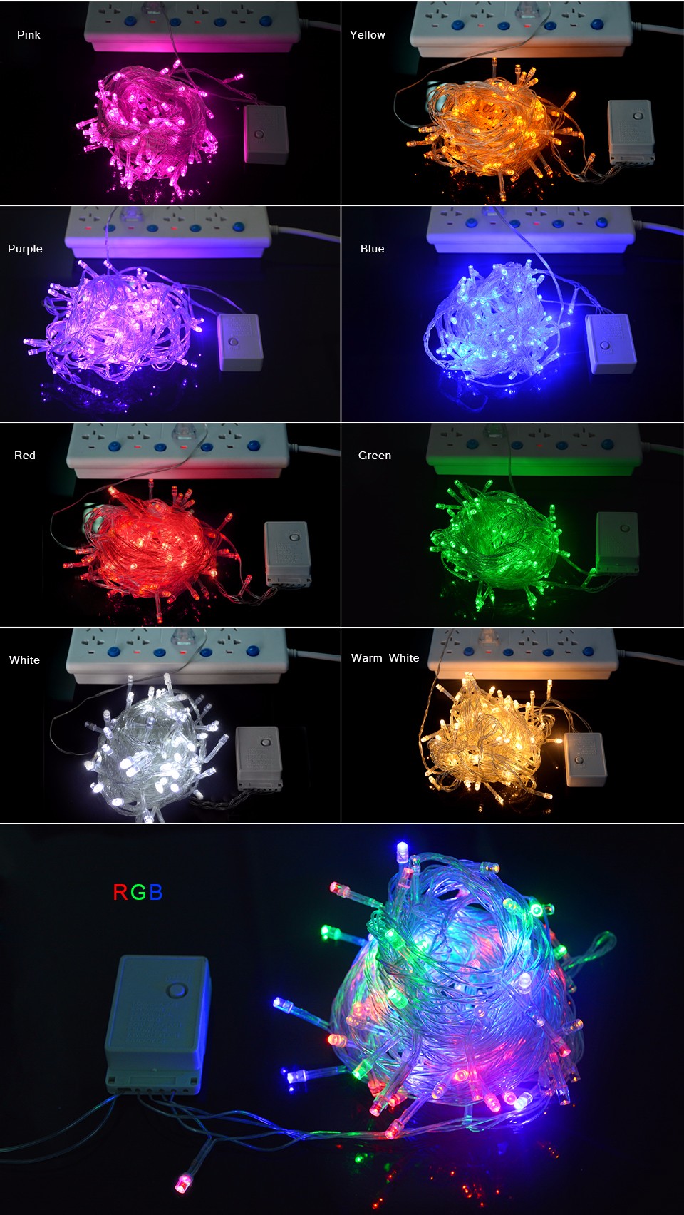 10M LED String Light Waterproof 110V 220V holiday strip light Christmas Festival Party Fairy decor lamp outdoor lighting