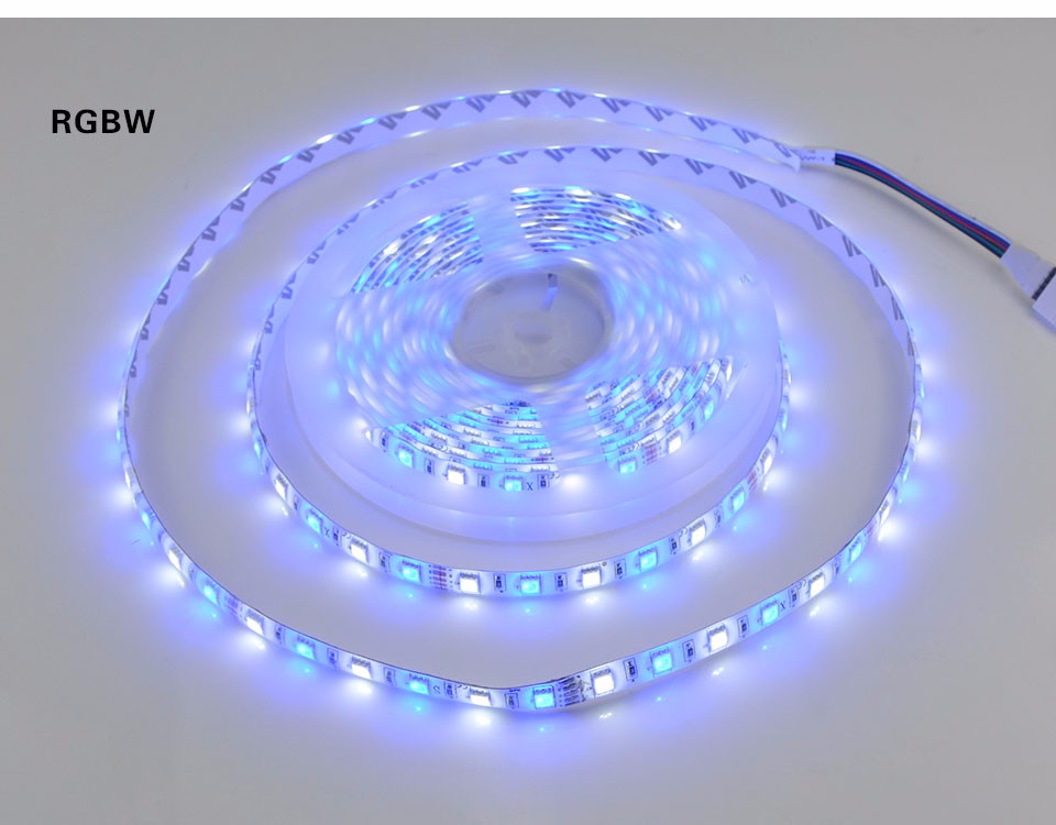 5M RGBW RGBWW 5050 LED strip Light IP20 IP65 DC12V SMD 60Leds M LED Flexible Bar Light strip RGB White Warm White light