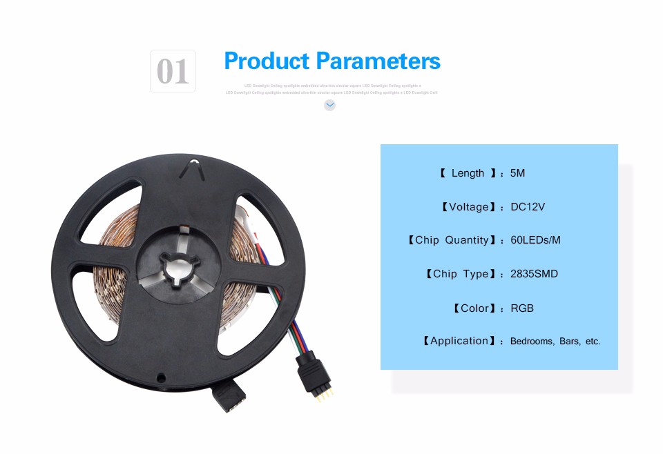 DC 12V 10M 2835 3528 SMD RGB LED Strip light Decor light Tape 44Key RGB Remote Control 3A Power supply Adapter Flexible Ribbon