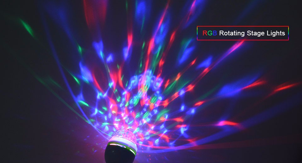 E27 Colorful LED Night light RGB Auto Rotating Stage light Christmas Laser Light Projector LED Bulb Stage Light Party Lamp