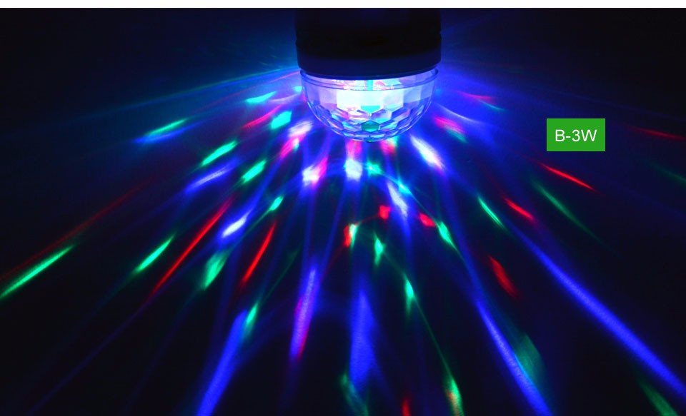 E27 Colorful LED Night light RGB Auto Rotating Stage light Christmas Laser Light Projector LED Bulb Stage Light Party Lamp