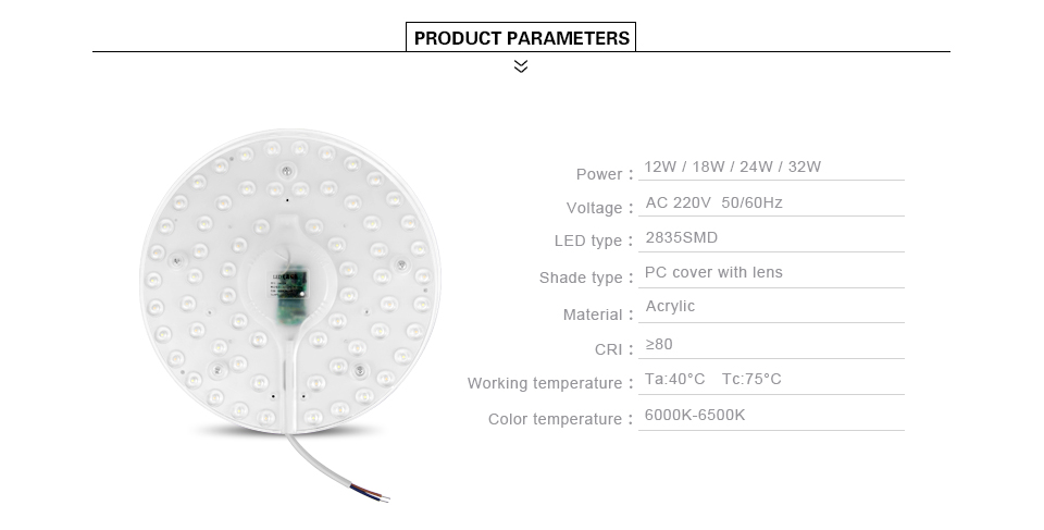 LED lamp light Source Module 220V 12W 18W 24W 32W Replace U O Type CFL ESL Tube Bulb 20W 30W 40W