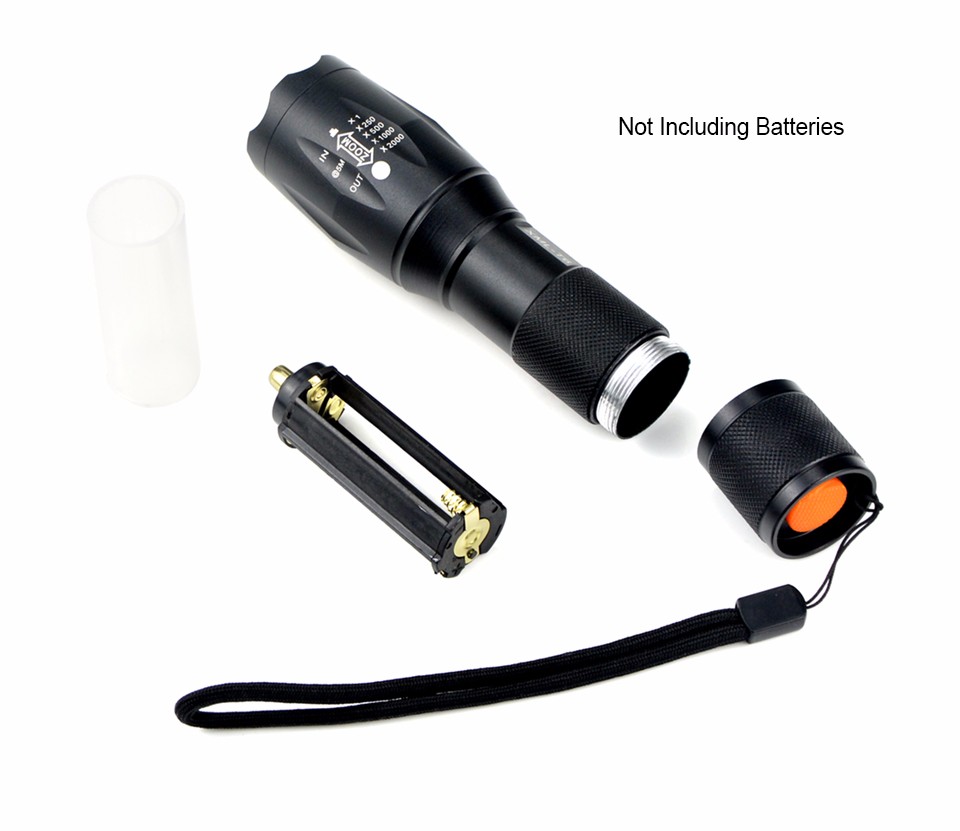 Waterproof CREE Q5 XML T6 Aluminum LED Flashlight lanterna Zoomable Portable Torch lights For Camping Outdoor Night lighting