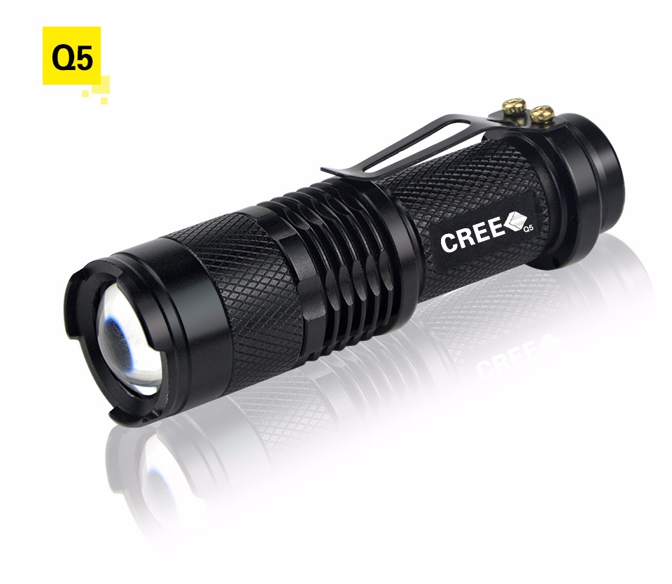 Waterproof CREE Q5 XML T6 Aluminum LED Flashlight lanterna Zoomable Portable Torch lights For Camping Outdoor Night lighting