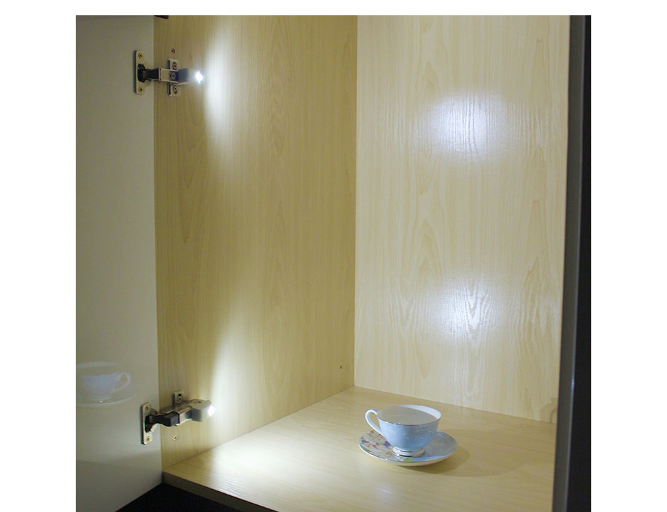 Universal LED Hinge light Night light Inner Hinge Cabinet Wardrobe Cupboard Door 3 LEDs lamp Auto Switch Bulb