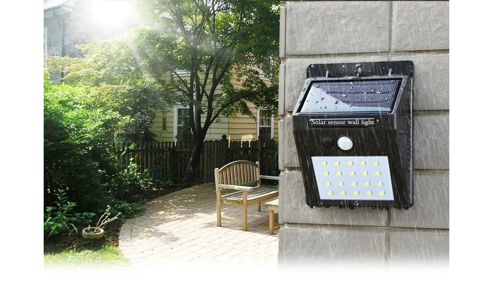 Motion PIR Sensor Solar light 20LEDs solar panel light 28LEDs Separable LED Solar lamp Waterproof Outdoor Wall Security
