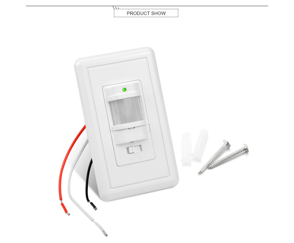 USA AC 110V 130V sensor switch LED lamp Switch Motion Sensor PIR Sensor light Control IR Infrared Induction With Time delay