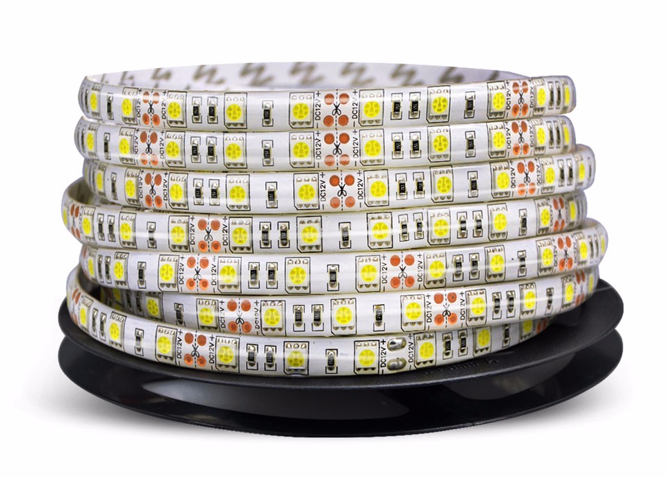 Waterproof LED Strip light 5630 5050 SMD fiexible lamp 5m DC12V 300 LEDs Tape flexible Strip Light Tira Home Decor Lamp Car Lamp