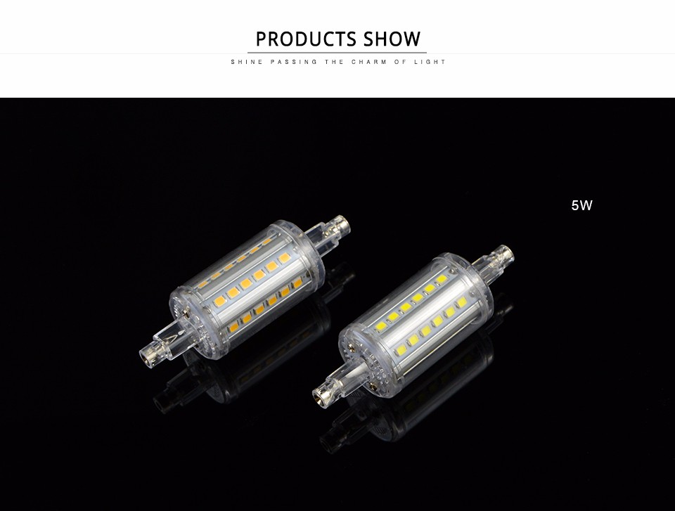 85 265V 220V 110V R7S LED spot Light SMD 2835 5W 10W 12W 15W 78mm 118mm 135mm 189mm LED lamp Horizontal Plug Bulb For spotlight