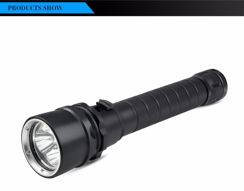 Professional IP68 Waterproof LED Underwater Diving Flashlight CREE XM L L2 U3 Torch light Portable Lanterns For Camping lighting