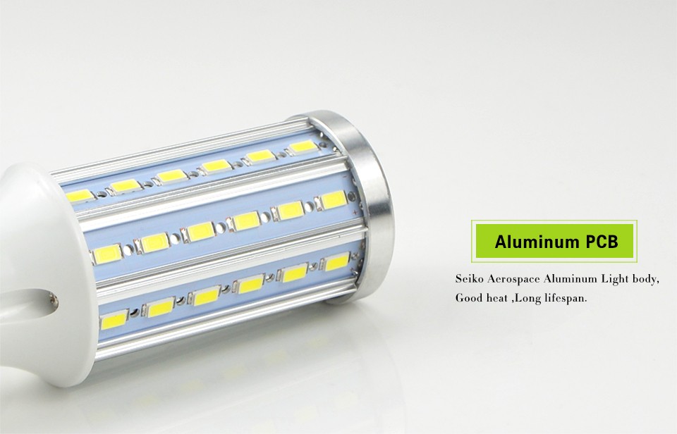 NEW 5730 SMD No Flicker Aluminum Cooling 10W 15W 20W 25W E27 E14 LED lamp 85 265V 42 60 72 140leds LED Corn light Bulb Lampada