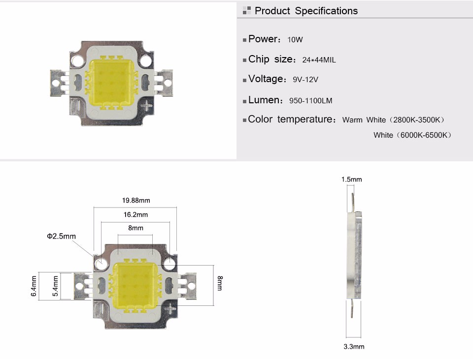 RGB Integrated cob LED Chip LED bulb 10W 20W 30W 50W RGB LED lamp Floodlight Spot light LED adapter power supply Remote control