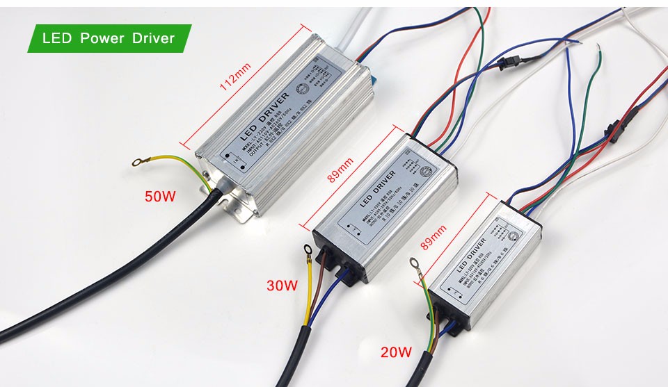 1Set For DIY Floodlight Spot light bulbs Full Watt RGB Integrated Chip 10W 20W 30W 50W RGB LED lamp Driver 24Key Remote