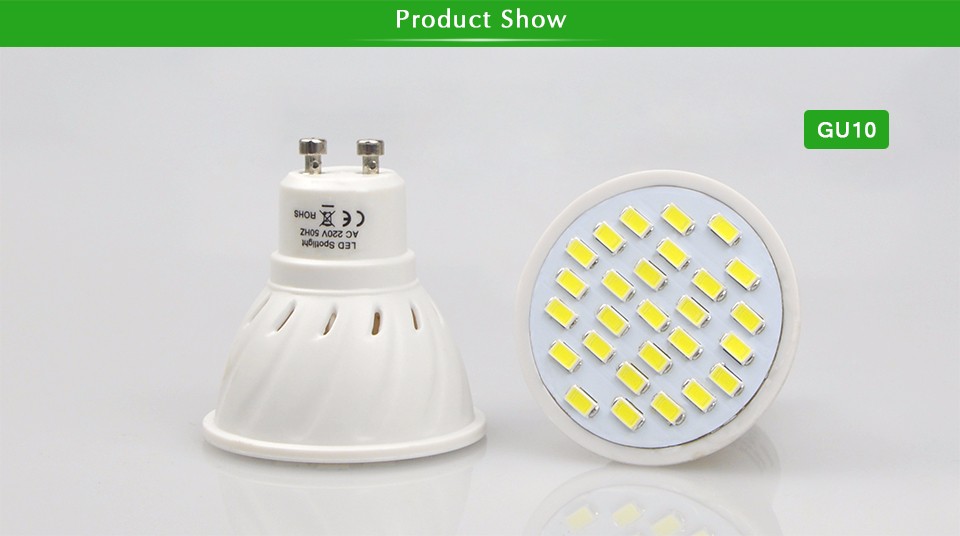 10Pcs Heat Resistant Plastic Body 5730 SMD 27LEDs LED Spotlight light lamp Bulb E27 GU10 MR16 GU5.3 220V lamp For Indoor light