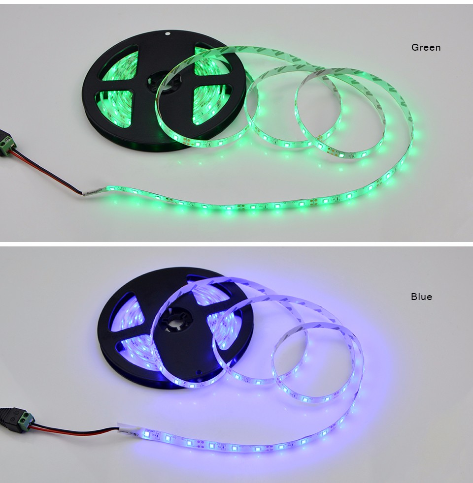 5 colors DC 12V 5M 300LEDs 2835 SMD More Brighter Than 3528 3014 SMD LED Strip light Bar Lamp Lower Price than 5050 5630 SMD