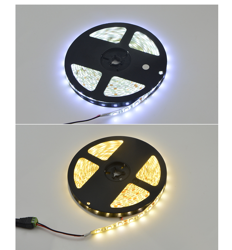 IP65 IP20 No Waterproof 5m DC 12V RGB LED Strip Light 2835 5630 5050 SMD LED ribbon string tape for indoor outdoor lighting