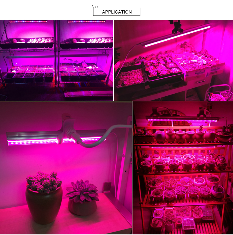 5730 SMD LED Plant Grow bar light 85 265V 25W 220V 110V LED lamp EU plug switch LED tube strip light bulb for Plant Growing