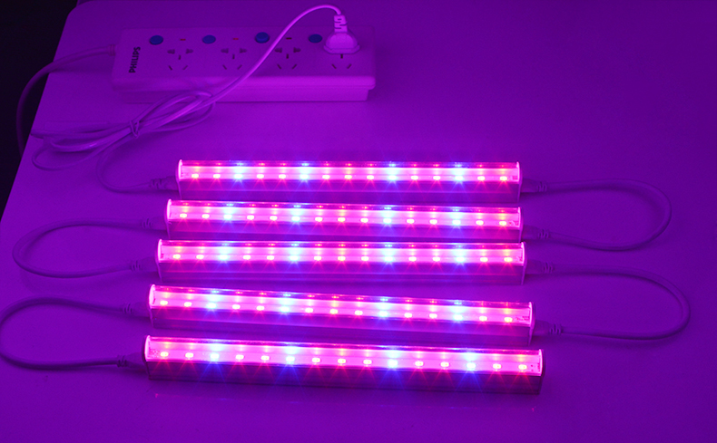 25W 85 265V 110V 220V EU plug switch LED Grow light plants Growth lamp Bar light 660nm Red 450nm Blue bulb For Flower fruit