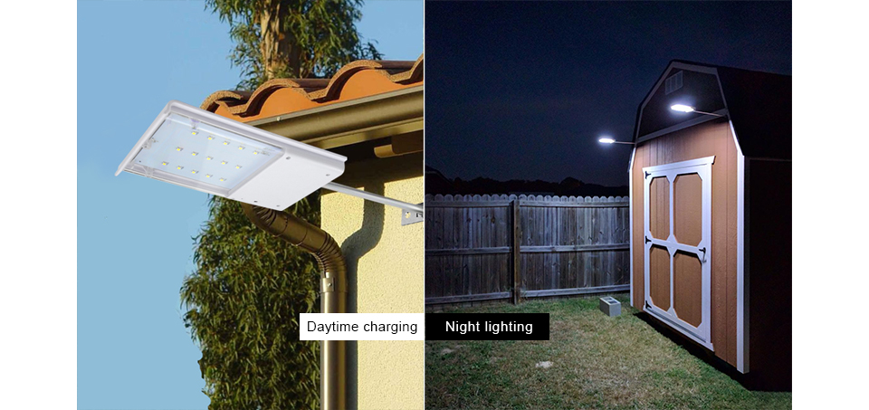 Solar Street Light IP65 Waterproof solar panel light outdoor lighting Solar Powered sensor Control Night Security Wall lamp