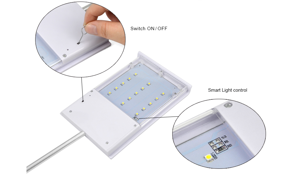 Solar Street Light IP65 Waterproof solar panel light outdoor lighting Solar Powered sensor Control Night Security Wall lamp