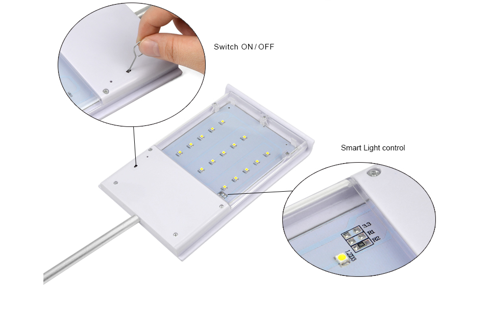 15 LED Solar Panel Powered Street Light Solar Lamp Light Sensor Outdoor Lighting for Garden Path Spot Light Wall Emergency Lamp