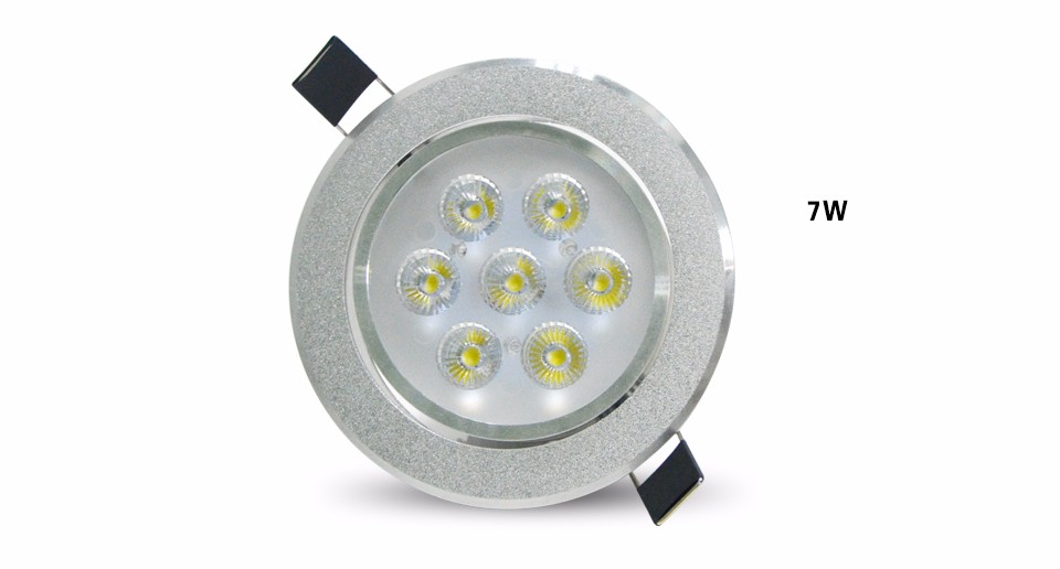 NEW Ceiling LED Downlight 3W 5W 7W 9W 12W 15W 18W IP44 Recessed Spot Lamp Home Lighting For Kitchen Bathroom with driver