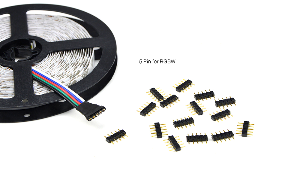 10Pcs 4PIN 5PIN RGB RGW RGBWW LED strip light Free Welding accessories plugs For 3528 2835 5050 LED Strip lamp