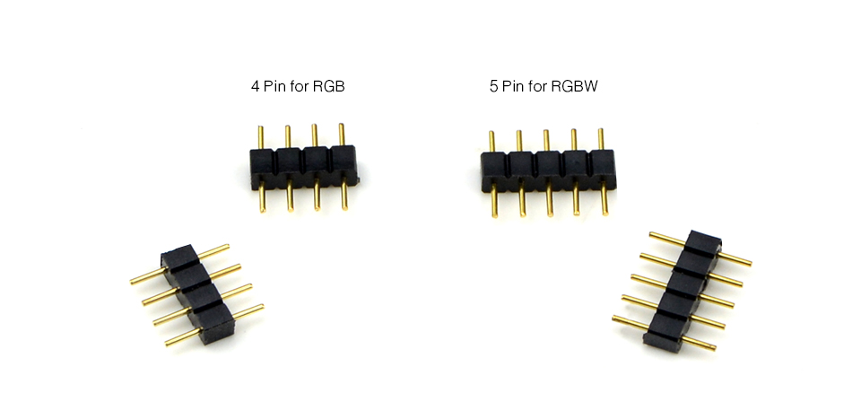 10Pcs 4PIN 5PIN RGB RGW RGBWW LED strip light Free Welding accessories plugs For 3528 2835 5050 LED Strip lamp