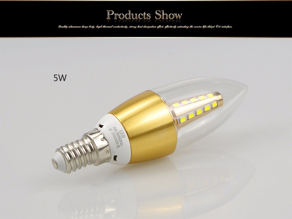 220V E14 5W 7W LED Bulb Candle spot light 2835 SMD LED lamp Spotlight Crystal Chandelier indoor home lighting Lampada Bombillas