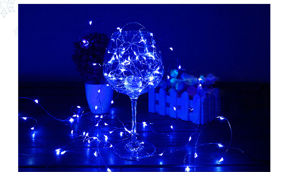 Holiday LED Night light 2m 20leds 5m 50leds Battery Operated Waterproof LED Fairy String Light Wedding Christmas home lighting