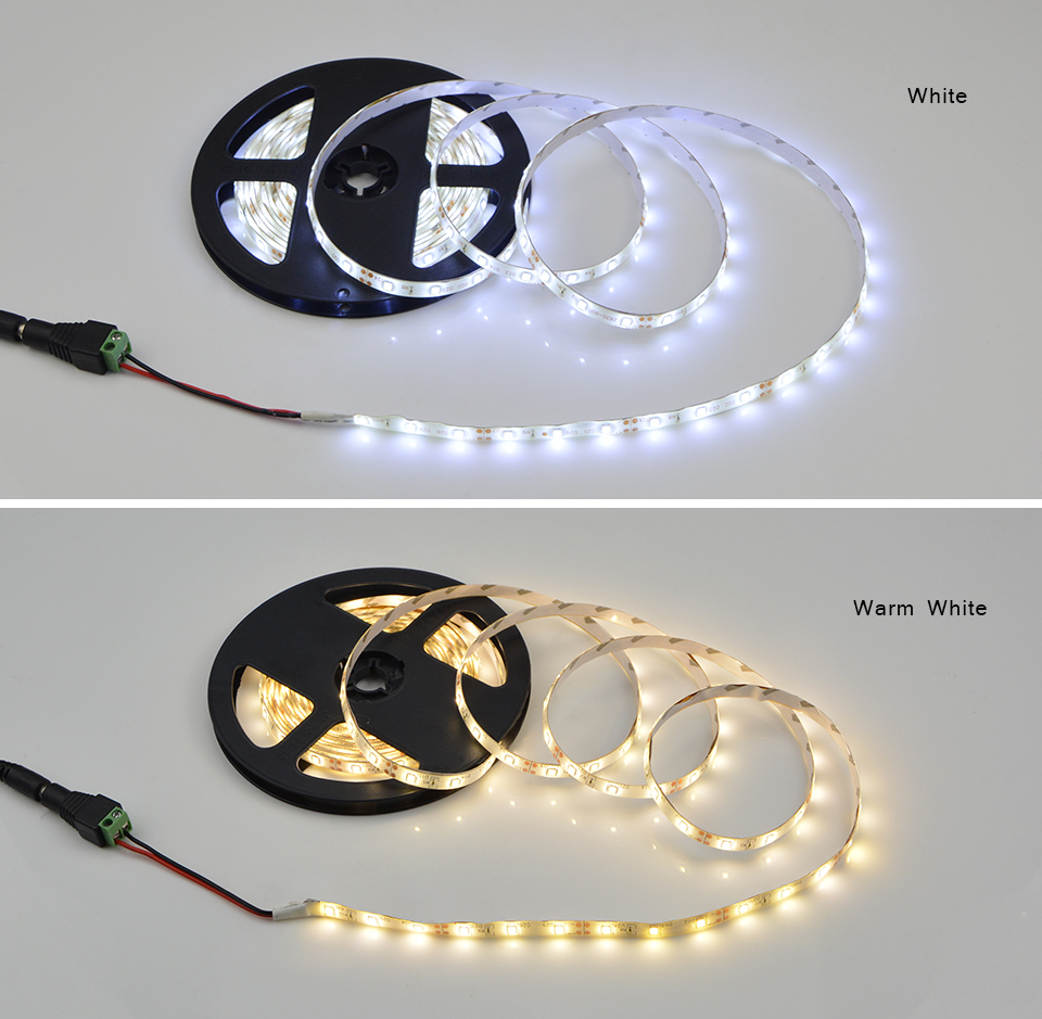 IP65 Waterproof RGB LED Strip light 2835 5630 5050 SMD 5m DC 12V flexible Tape ribbon Light Home Decor Lamp indoor lighting