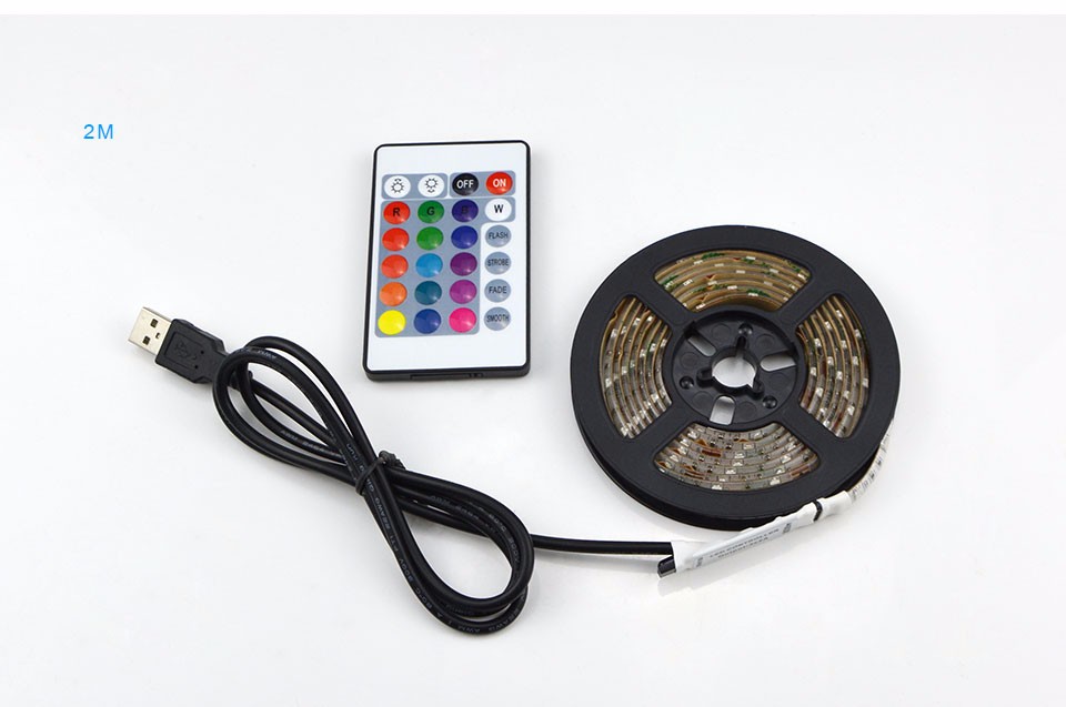 IP65 Waterproof DC 5V RGB USB Power LED Strip light LED lamp ribbon Tape SMD 3528 5050 SMD 1M 2M Decor TV Background Lighting