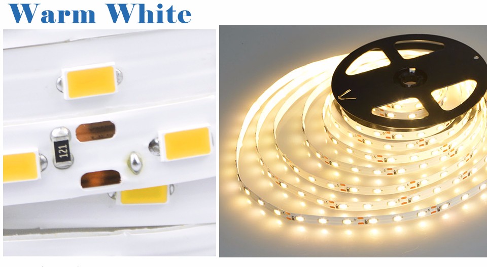 DC12V Led strip light SMD 5630 5730 5M 300led flexible strip lamp no waterproof power supply adapter EU US