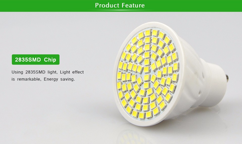 5730 2835 SMD 220V MR16 GU10 LED Bulb Bombillas Led Spotlights 27 60 80 LEDs LED lamp for home Energy Saving Lampada lamp