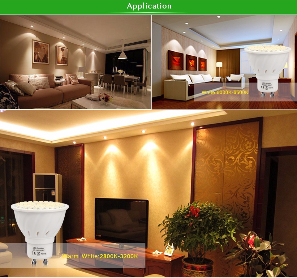 AC220V GU10 MR16 2835 5730 SMD Ampoule LED Spotlight Lamp GU10 Bombillas LED Bulb MR16 Lamparas Spot light Candle Luz Spot luz