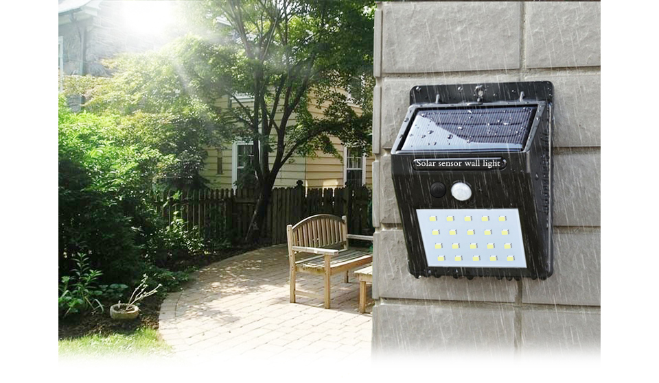 8 16 20 LEDs 2835 SMD LED bulb LED Solar Light PIR Motion Sensor LED lamp Wall Outdoor lighting Porch Street Garden light