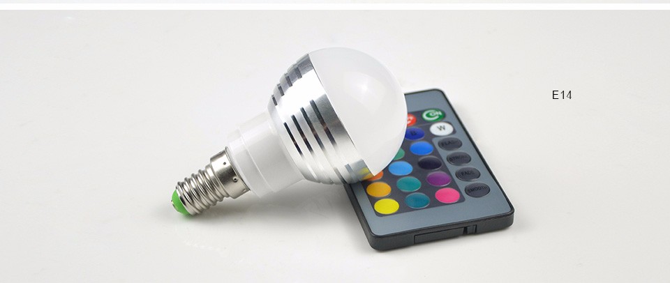 Mini 85 265V 3W RGB LED bulb LED lamp Night Light E27 E14 110V 220V Dimmable spotlight For Holiday home Decor Atmosphere