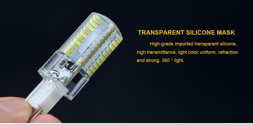 10pcs Dimmable 110V 220V G9 LED corn lamp 64 LEDs Spotlight Bulb Replace 20w 30W halogen lamp For Chandelier Candle Light