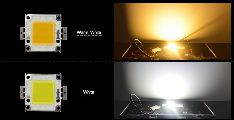High Power Integrated COB LED lamp 100W Led light bulb DC 30 36V Integrated LED Lamp Chip For Floodlight Spot light warm white