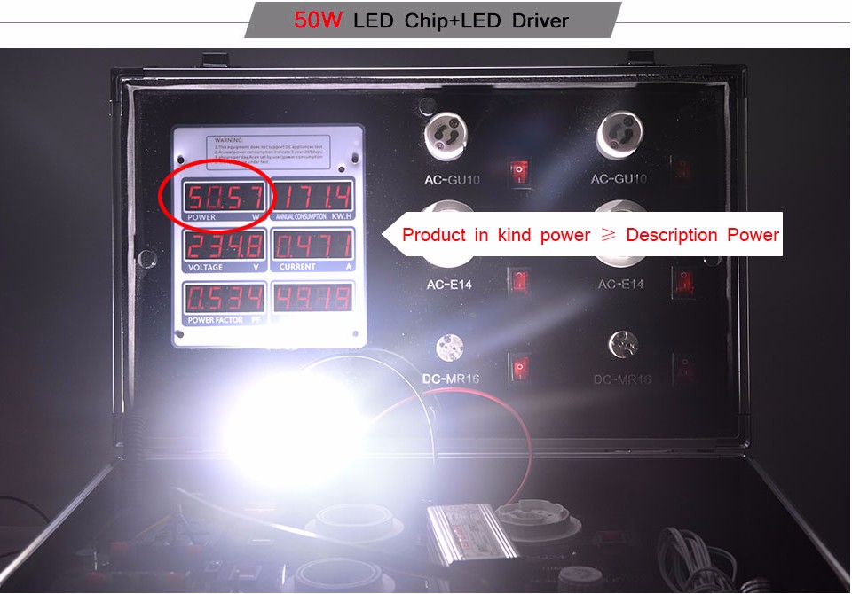 DIY Full Watt LED Floodlight Spotlight Bulb Lawn 20W 30W 50W COB Integrated Flip Chip LED lamp beads drive transformer