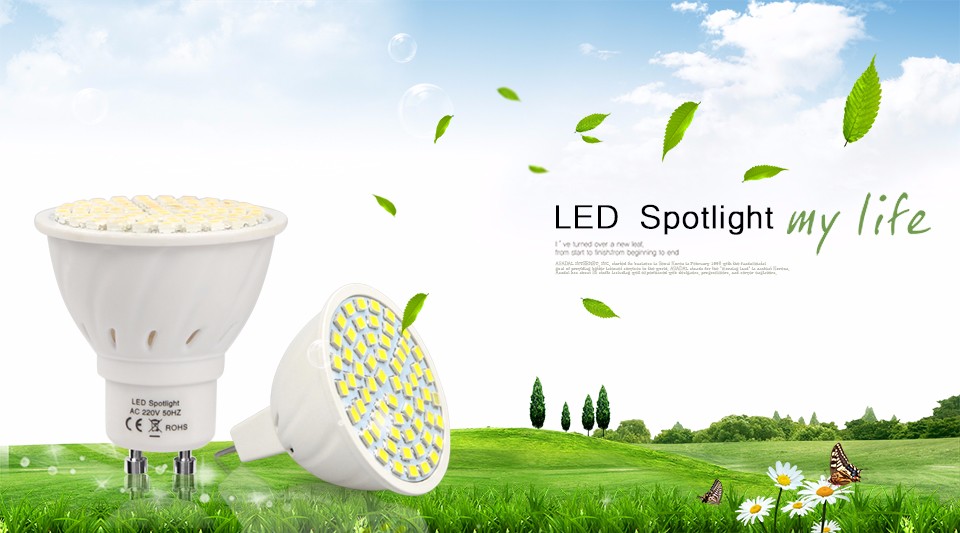 SMD 2835 GU10 MR16 220V DC12V 4W LED lamp Engergy A Spotlight Bulb Wall Downlight led corn light For Indoor light lighting