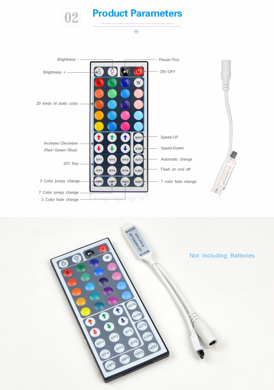 DC12V 5M Waterproof Non Waterproof 2835 RGB LED Strip light String 24 44Key Remoter 3A Power Supply DIY Decor Holiday lighting